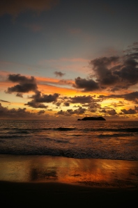 Sunset at the beach; Quepos, Costa Rica.